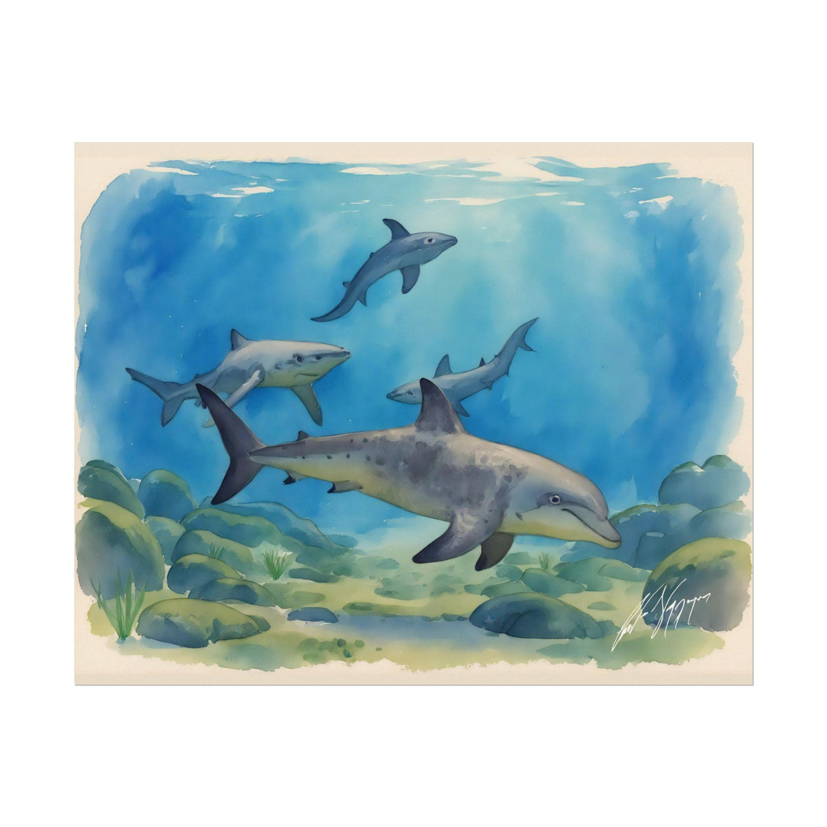 World of Sharks - Fine Art Print
