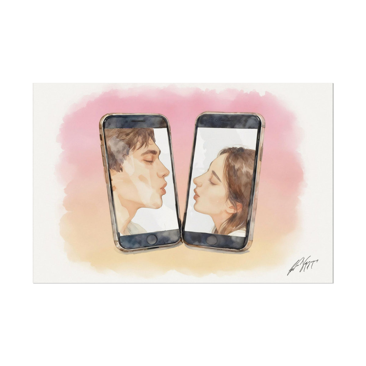 Window Kissing - Fine Art Print