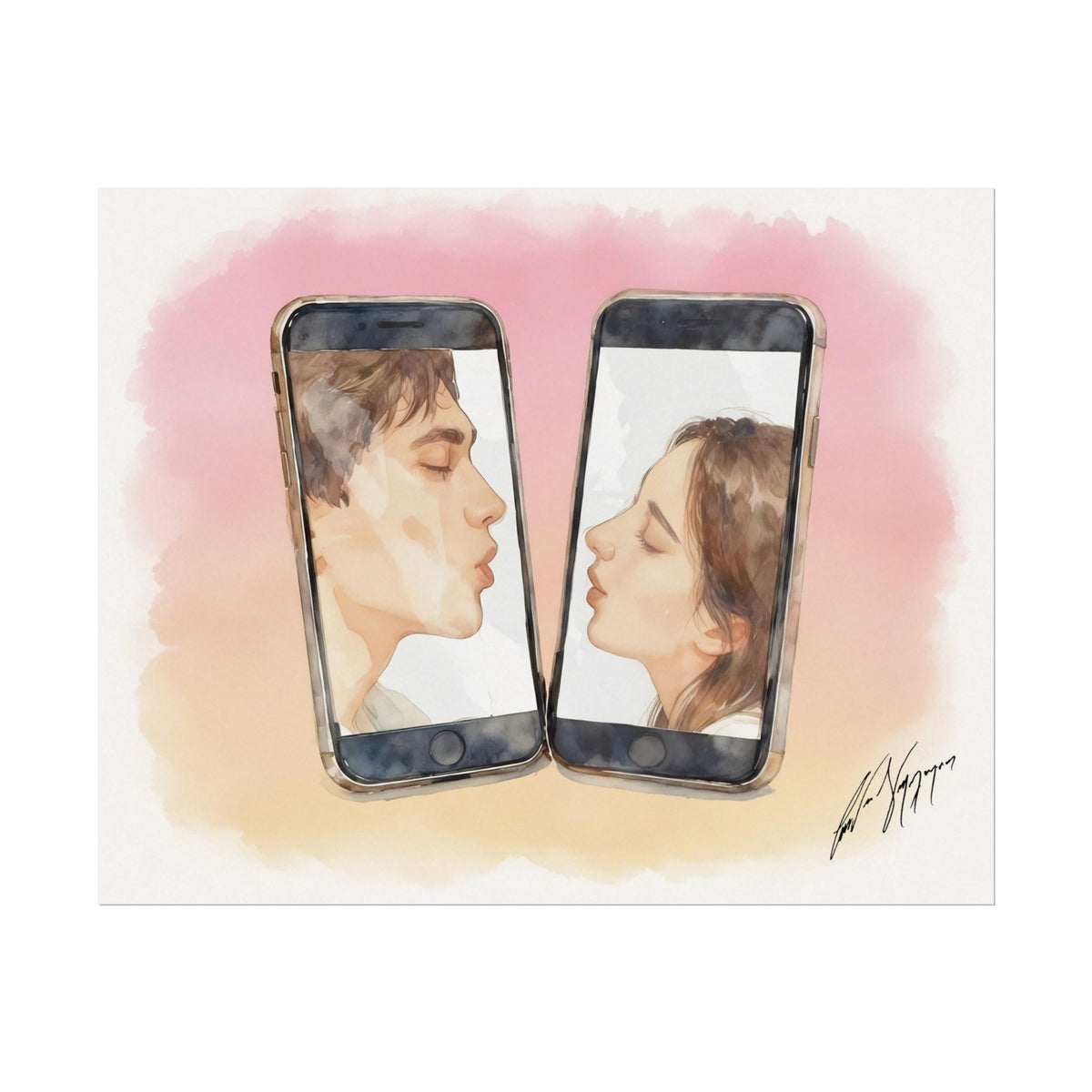 Window Kissing - Fine Art Print