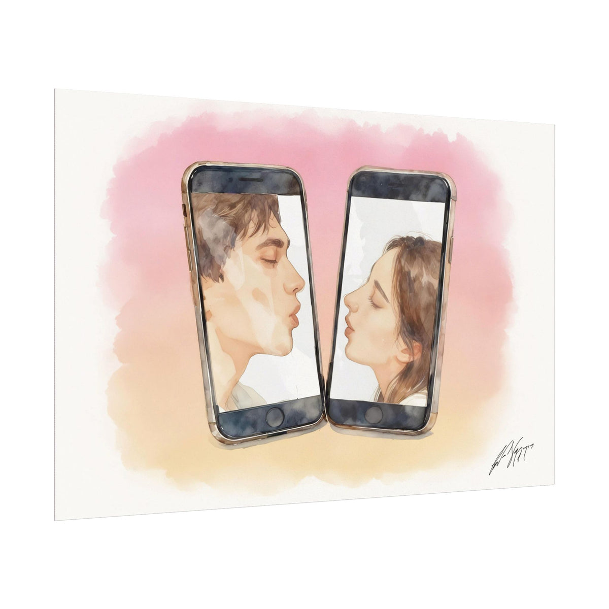 Window Kissing - Fine Art Print