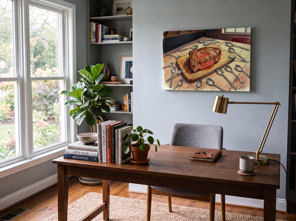 Spoons and Steak - Fine Art Print