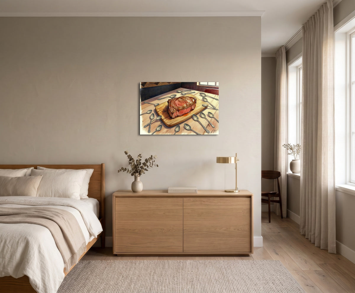 Spoons and Steak - Fine Art Print
