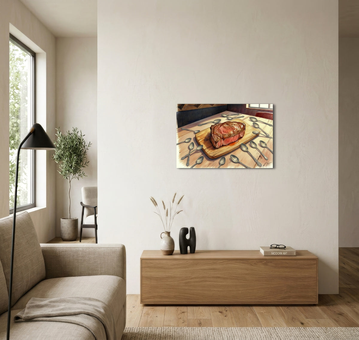 Spoons and Steak - Fine Art Print