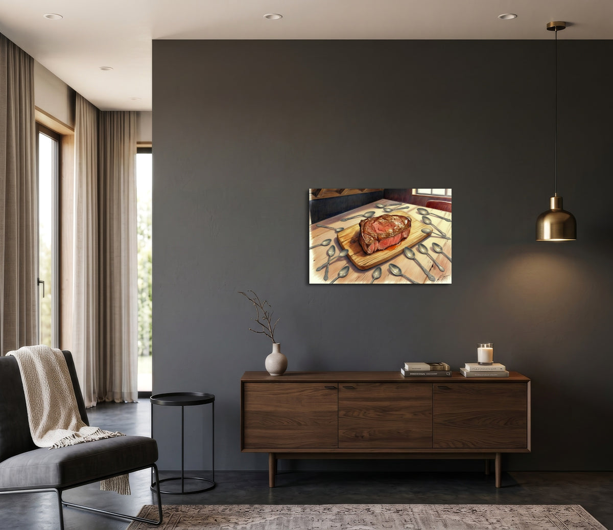 Spoons and Steak - Fine Art Print