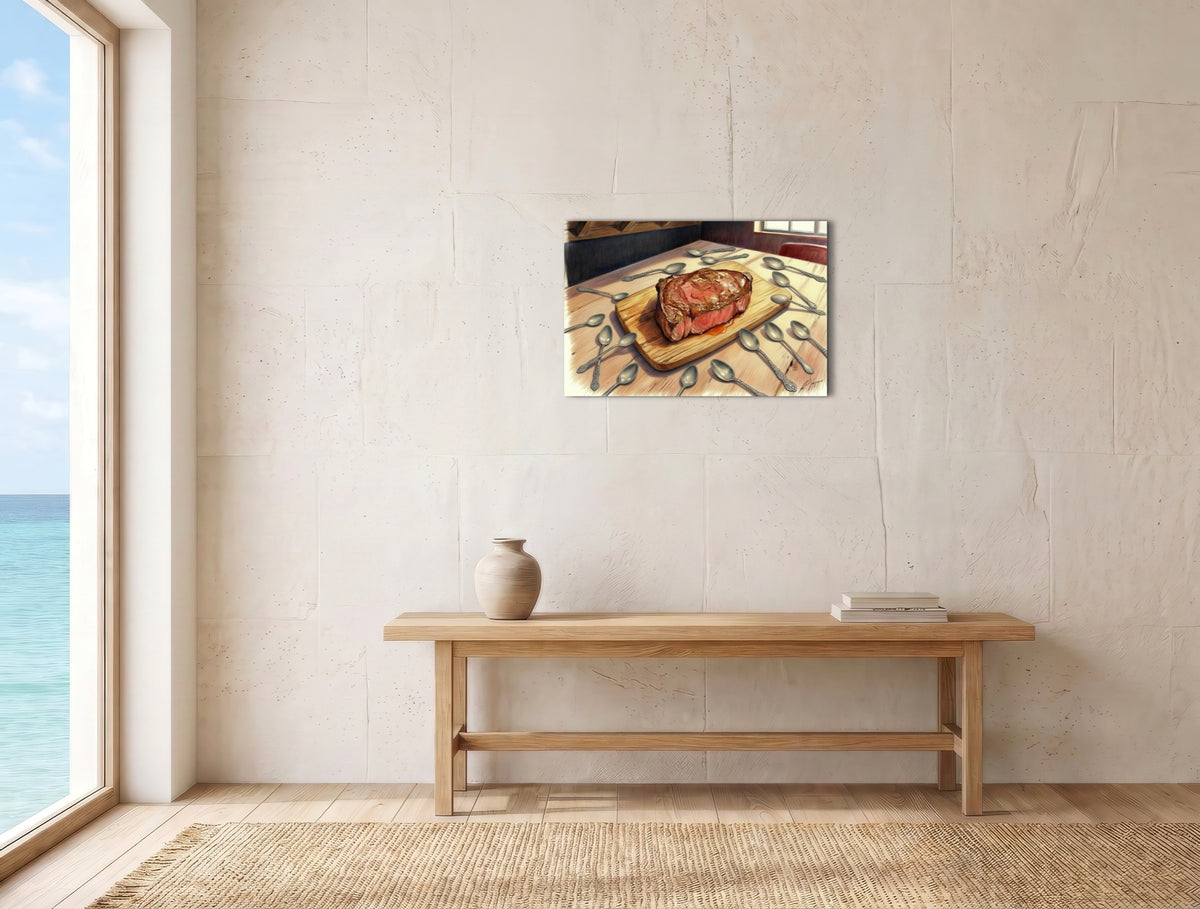 Spoons and Steak - Fine Art Print