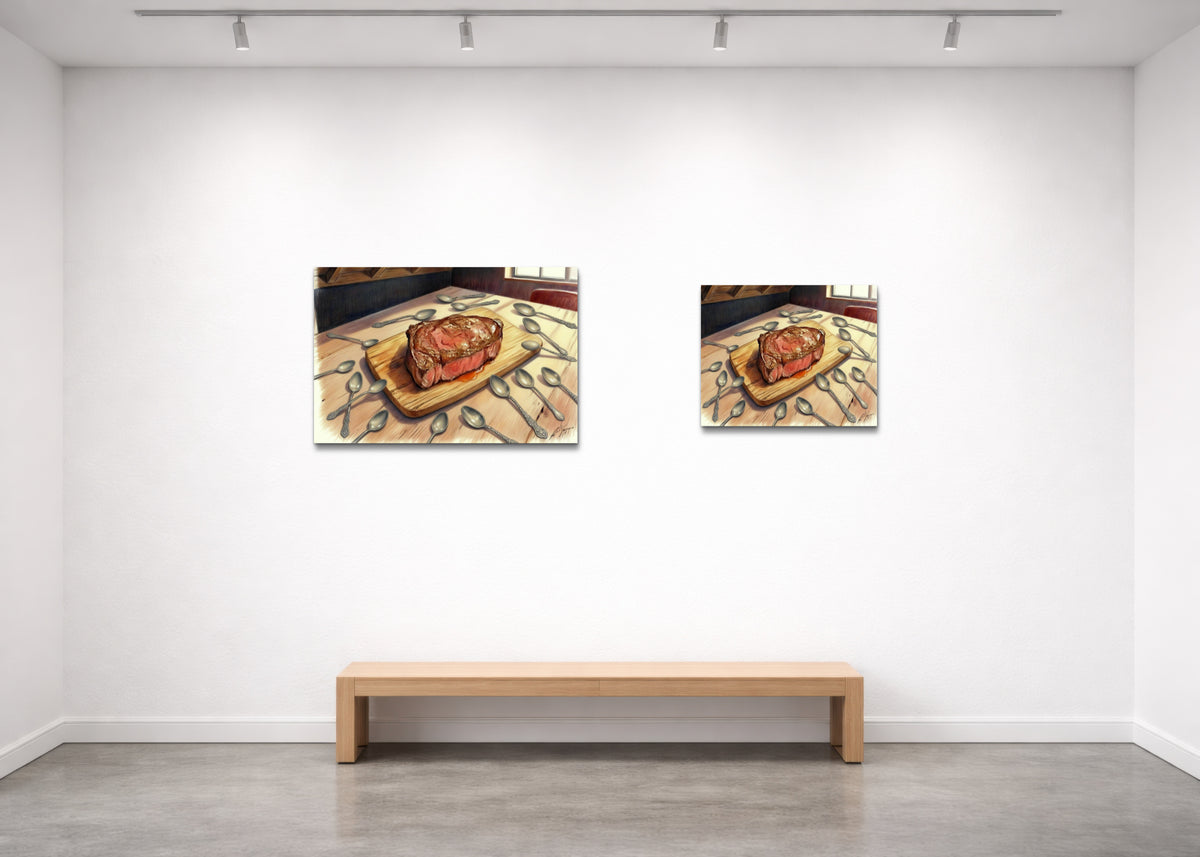 Spoons and Steak - Fine Art Print