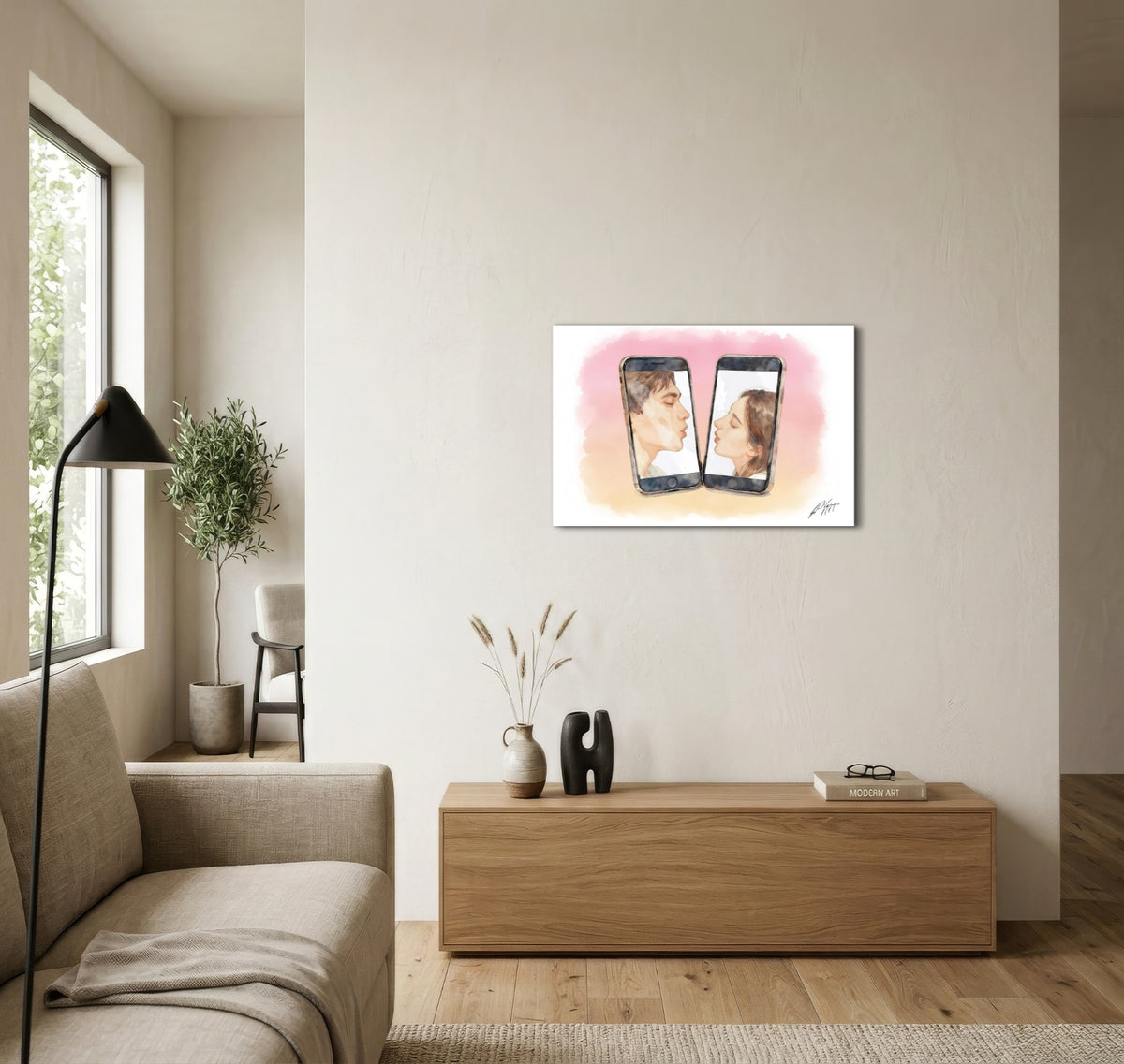 Window Kissing - Fine Art Print