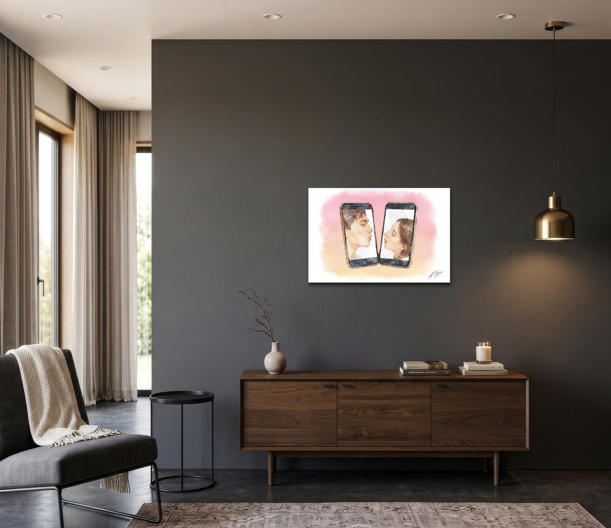 Window Kissing - Fine Art Print