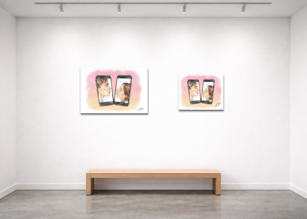 Window Kissing - Fine Art Print