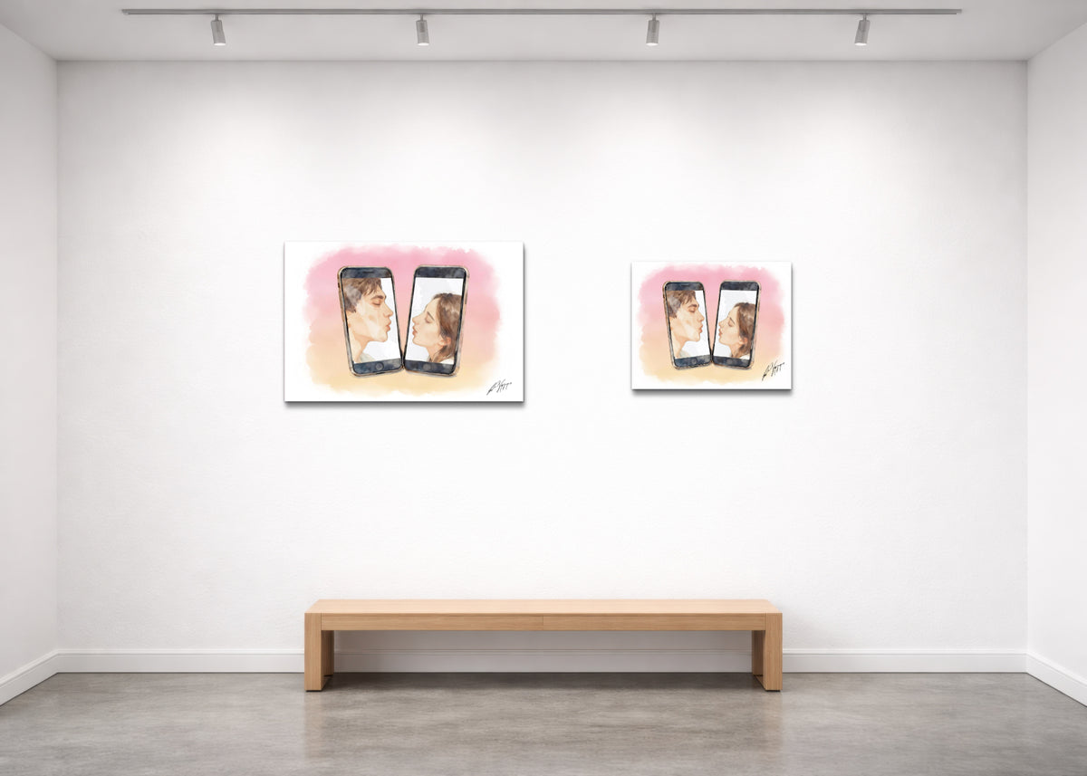 Window Kissing - Fine Art Print