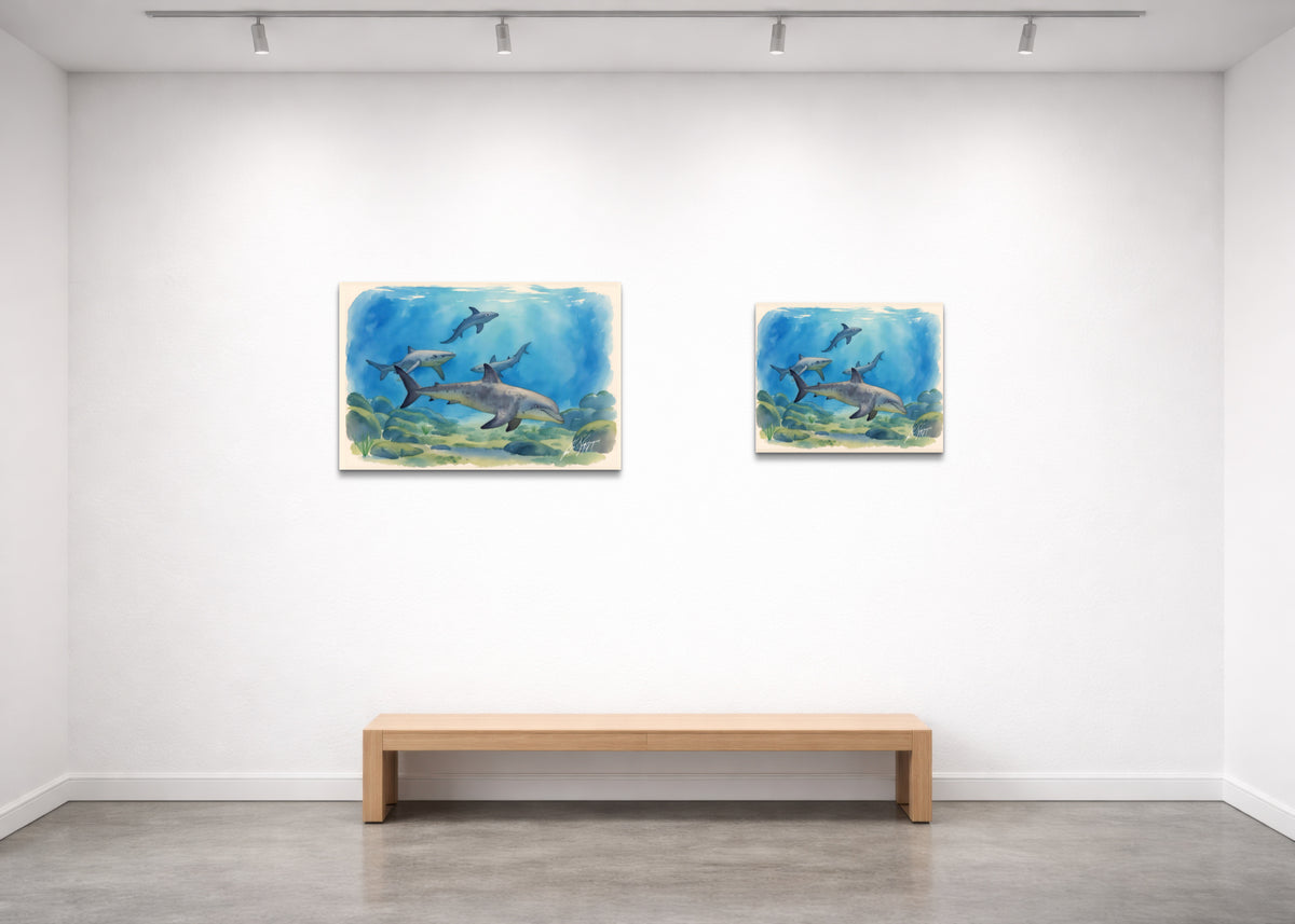 World of Sharks - Fine Art Print